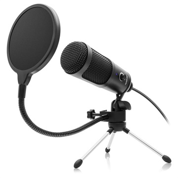 Niceboy Voice Condensatormicrofoon met Statief en Pop Filter