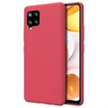 Nilkin Super Frosted Shield Samsung Galaxy A42 5G Cover - Rood