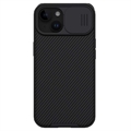iPhone 15 Nillkin CamShield Pro Hybride Hoesje - Zwart