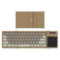 Nillkin Cube Pocket Opvouwbaar Bluetooth Toetsenbord met Touchpad - Khaki