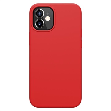 Nillkin Flex Pure iPhone 12 mini Liquid Siliconen Hoesje - Rood