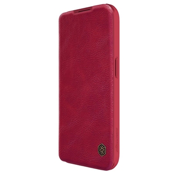 Nillkin Qin Pro iPhone 15 Pro Flip Cover - Rood