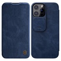 Nillkin Qin Pro Series iPhone 13 Pro Flip Cover - Blauw