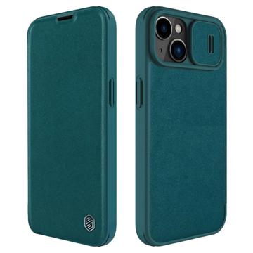 Nillkin Qin Pro iPhone 14 Plus Flip Cover - Groen