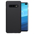 Nillkin Super Frosted Shield Samsung Galaxy S10+ Cover - Zwart