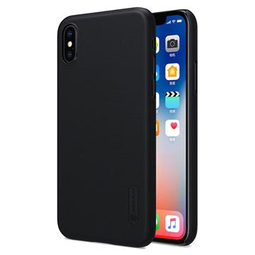 iPhone X / XS Nillkin Super Frosted Shield Cover - Zwart