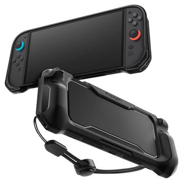 Nintendo Switch 2 Spigen Rugged Armor TPU Hoesje - Mat Zwart