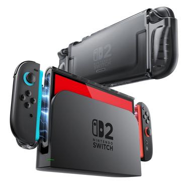 Nintendo Switch 2 Supcase kristallen hoesje - Vorstzwart