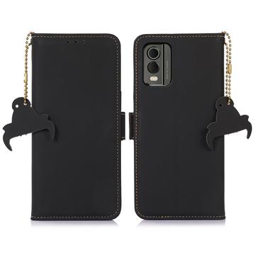 Nokia C32 Leren Portemonnee Hoesje met RFID