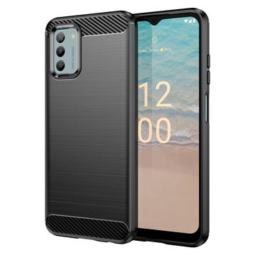 Nokia G22 Geborsteld TPU Hoesje - Koolstofvezel