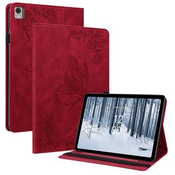 Nokia T21 Butterfly Series Folio hoesje - Rood