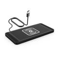Antislip siliconen draadloze autolader 15W - USB-A - Zwart