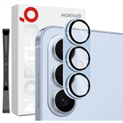 Samsung Galaxy S26 Northjo Volledige bescherming van mat metaal en gehard glas Beschermer voor de cameralens - Blauw