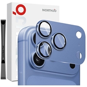 iPhone 18 Pro Northjo Volledige bescherming van mat metaal en gehard glas Beschermer voor de cameralens - Blauw