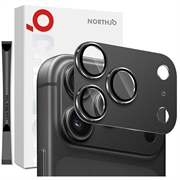 iPhone 18 Pro Max Northjo Volledige bescherming van mat metaal en gehard glas Beschermer voor de cameralens - Grijs