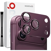 iPhone 18 Pro Northjo Volledige bescherming van mat metaal en gehard glas Beschermer voor de cameralens