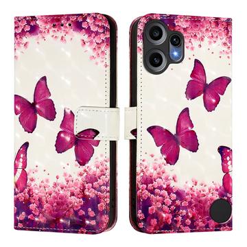 Nothing CMF Phone 2 Pro Wonder Series Portemonnee Hoesje - Rozenvlinders