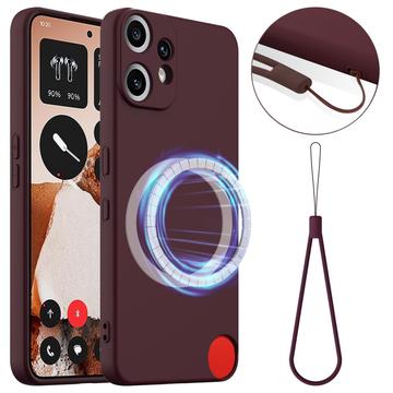 Nothing CMF Phone 2 Pro Liquid Siliconen Hoesje - MagSafe Compatibel - Wijnrood