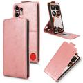 Nothing CMF Phone 2 Pro Verticale Flip Hoesje met standaard - Roségoud