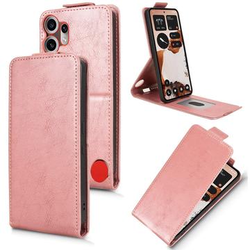 Nothing CMF Phone 2 Pro Verticale Flip Hoesje met standaard - Roségoud