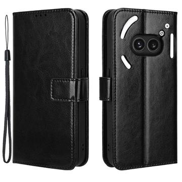 Nothing Phone (2a)/(2a) Plus Portemonnee Hoesje met Magneetsluiting - Zwart