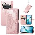 Nothing Phone (3a) Mandala Series Portemonnee-hoesje - Rose Gold