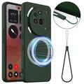 Nothing Phone (3a) Pro Liquid Siliconen Hoesje - MagSafe Compatibel - Donkergroen