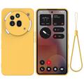 Nothing Phone (3a) Pro Vloeibare siliconen hoesje met polsbandje