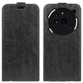 Nothing Phone (3a) Pro Verticale Flip Hoesje met Kaartsleuf - Zwart