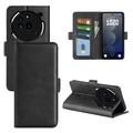 Nothing Phone (3a) Pro Portemonnee Hoesje met Magnetische Sluiting - Kalf Textuur - Zwart