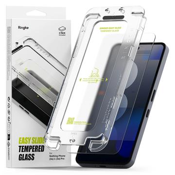 Nothing Phone (3a)/(3a) Pro Ringke Easy Slide Glazen Screenprotector - 2 stuks.
