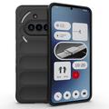 Nothing Phone (3a) Rugged TPU Hoesje - Zwart