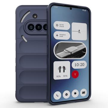 Nothing Phone (3a) Rugged TPU Hoesje - Donkerblauw