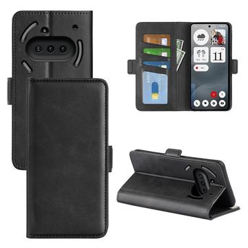 Nothing Phone (3a) Portemonnee Hoesje met Magnetische Sluiting - Kalf Textuur
