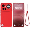 Nothing Phone (4a) Pro Vloeibare siliconen hoesje met polsbandje
