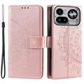 Nothing Phone (4a) Pro Mandala-portemonneehoesje met polsbandje - Roze