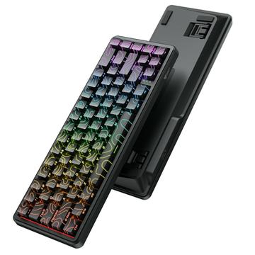 ONIKUMA G67 Magnetic Axis Bedraad Mechanisch Toetsenbord met RGB Licht - Zwart / Kleurrijke