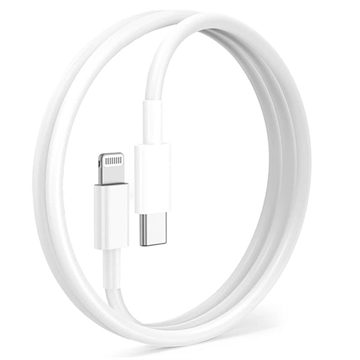 OTB USB-C / Lightning-kabel - iPhone 14/13/12/X/iPad Pro - 1m - Wit