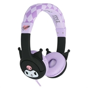 OTL Technologies Kuromi bedrade hoofdtelefoon voor kinderen - geluidsbeperking tot 85dB - zwart / paars