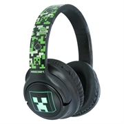 OTL Technologies Minecraft Creeper LED-verlichte draadloze hoofdtelefoon - Zwart / Groen