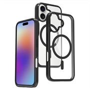 iPhone 17 Okkes MagSafe Hybride Hoesje - Zwart / Doorzichtig