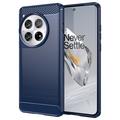 OnePlus 12 Geborsteld TPU Hoesje - Koolstofvezel
