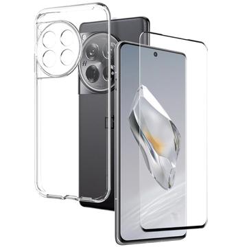 OnePlus 12 Northjo 2-in-1 Beschermingsset - Doorzichtig