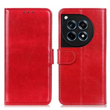 OnePlus 12R/Ace 3 Portemonnee Hoesje met Magneetsluiting - Rood