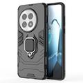 OnePlus 13 Hybride Hoesje met Ring Houder - Zwart