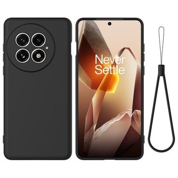 OnePlus 13 Vloeibare siliconen hoesje met polsbandje
