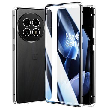 OnePlus 13 Magnetisch Hoesje met Gehard Glas - Zilver