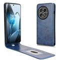 OnePlus 13 Verticale Flip Hoesje met Kaartsleuf - Blauw