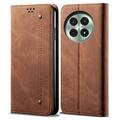 OnePlus 13 Retro Portemonnee Hoesje met Magnetische Sluiting - Bruin