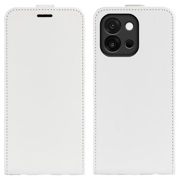 OnePlus 13T Verticale Flip Hoesje met Kaartsleuf - Wit